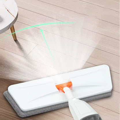 Wholesale White Spray Mop with Stainless Steel Handle Self-Wringing Flat Squeeze Microfiber Mop for Household Floor Cleaning
