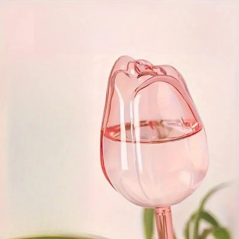 Pink Tulip Plant Watering Balls, Suitable for Indoor and Outdoor Plants, Automatic Plant Drippers, and Automatic Watering